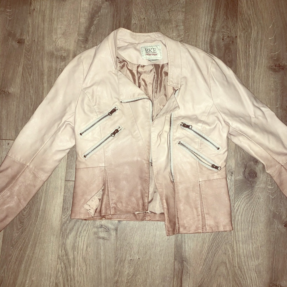 BKE Tan leather jacket